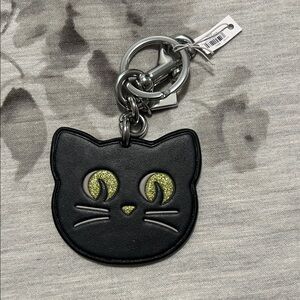 Coach || Cat Keychain